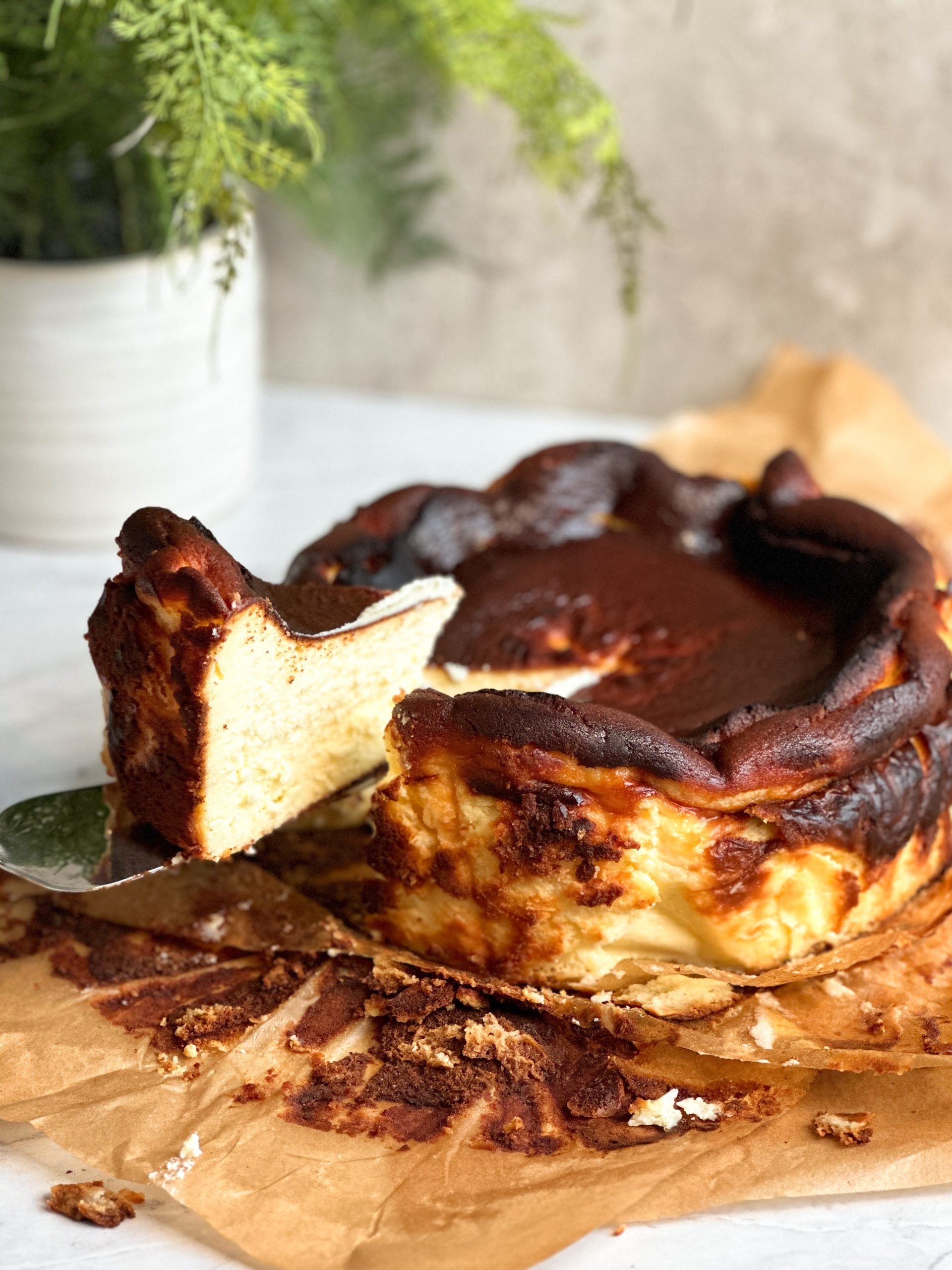 Easy Air Fryer Basque Burnt Cheesecake バスクチーズケーキ - Nomss.com