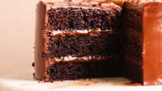 Salted Caramel Chocolate Fudge Cake - BAKE WITH ZOHA