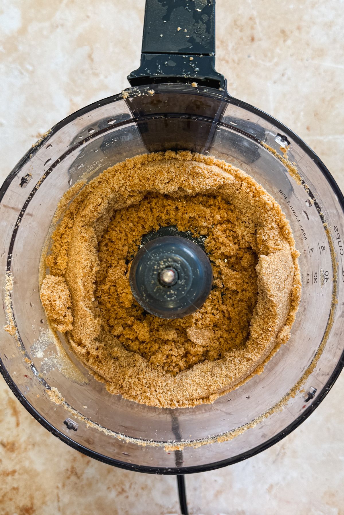 nilla wafers and melted butter grinded in a food processor