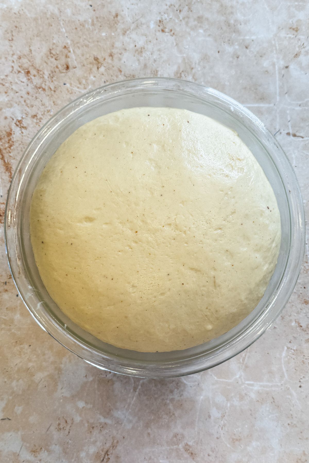 banana dough doubled in volume