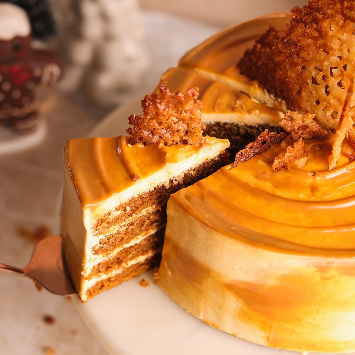 Gingerbread Dulce De Leche Layered Cake - BAKE WITH ZOHA